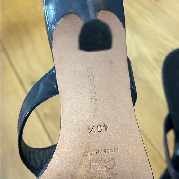 Manolo Blahnik Navy Women's Sandals - Picture 5 of 6